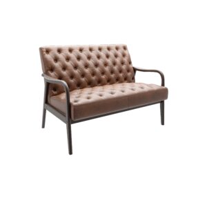 2-Personers Sofa Brun Skinnsofa - CRB425