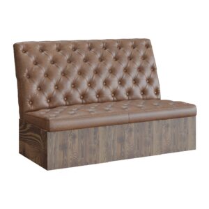 3-Personers Sofa Brun Skinnsofa - CRB415