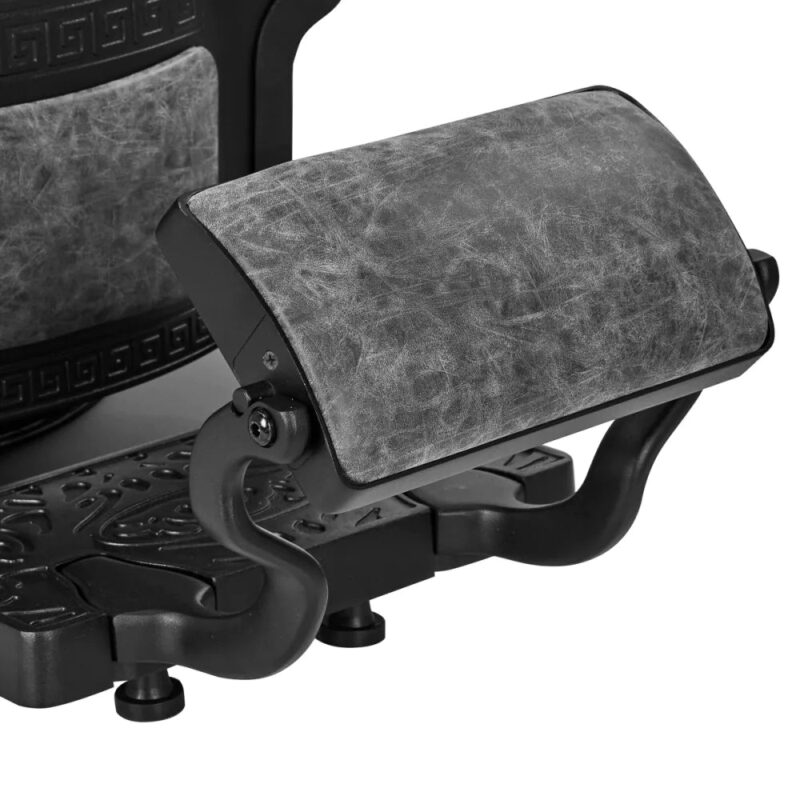 Gabbiano Frisørstol President Old Leather Grey - Bilde 7