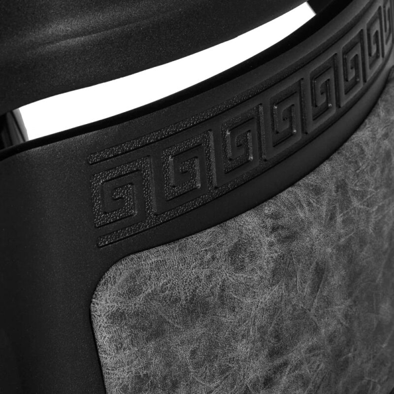Gabbiano Frisørstol President Old Leather Grey - Bilde 12