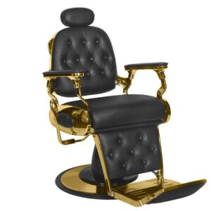 Gabbiano Francesco Gold Frisørstol - Svart