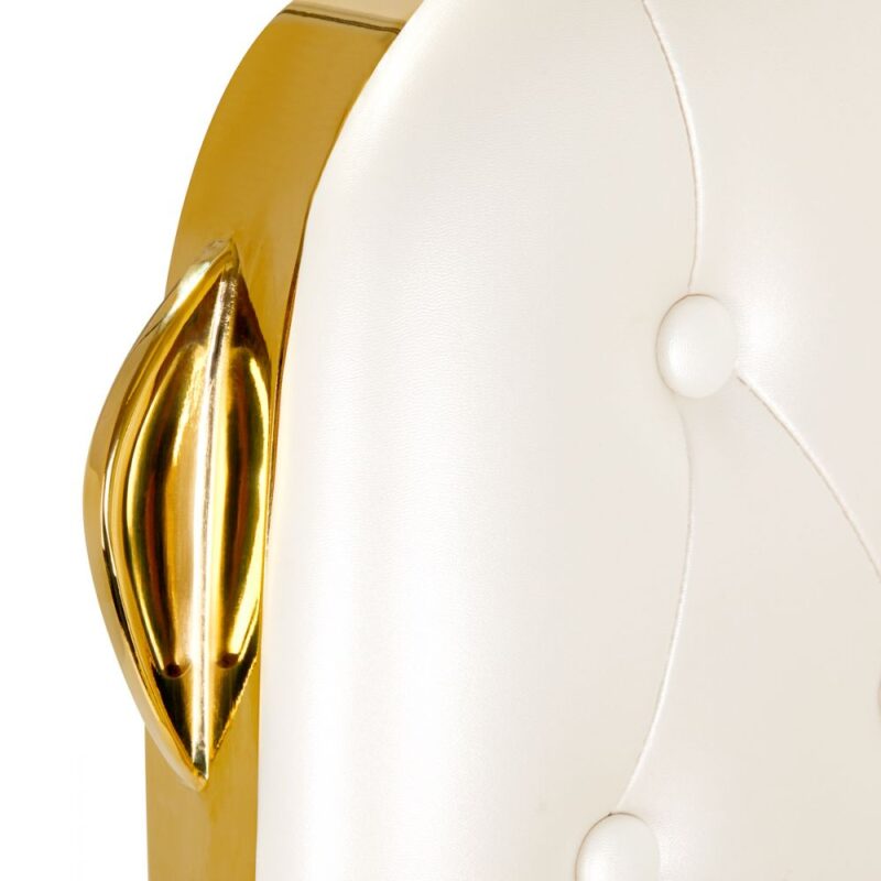 Gabbiano Frisørstol Francesco - Gold Hvit - Bilde 8