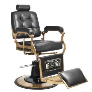 Gabbiano Barber Lenestol Royal Svart & Boss Old Leather Lysebrun