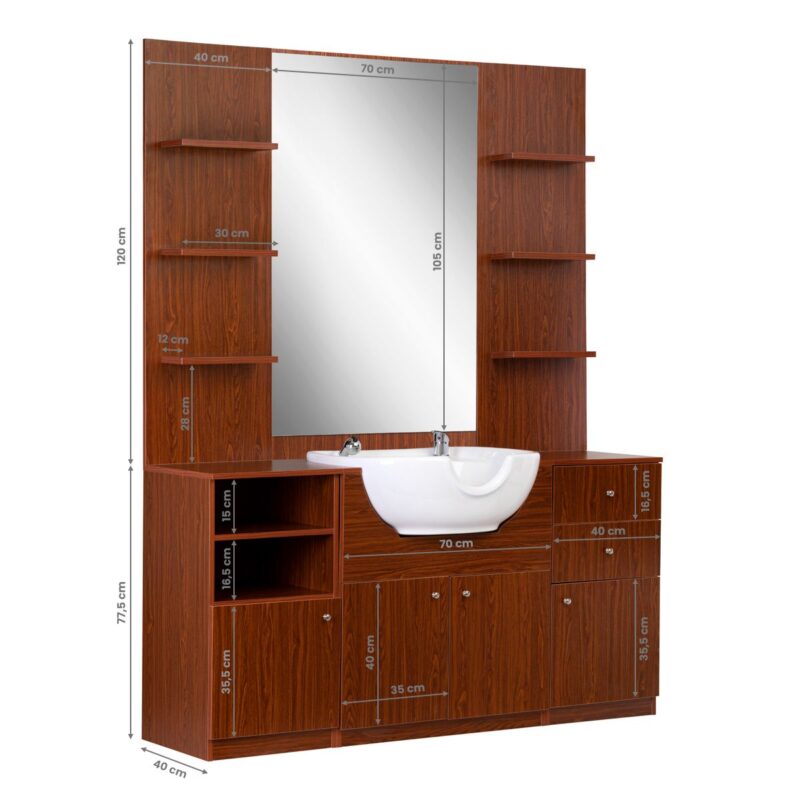 Gabbiano Barberkonsoll Med Vask MT-1109 - Bilde 2